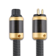 【川木】發燒碳纖維單晶銅 美標 電源線【M221】碳纖維鍍金 電源