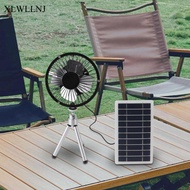 XLWLLNJ Solar Fan with Panel USB Solar Powered Fan for Greenhouse Traveling Hiking