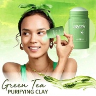 【Original】Green Tea Purifyings Clay Stick Facial Mask Oil Control Solid Deep Cleaning Moisturizing Facial Mask 40ml