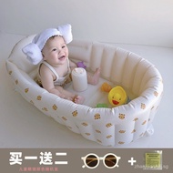 [IN STOCK]Baby Portable Bathtub Baby Bathtub Bathtub Home Toddler Sitting Lying Foldable Bathtub Inflatable Bathtub