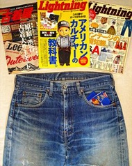Levis 503B Japan original damaged patchwork denim color fade jeans 32" 腰圍    🇯🇵日本製