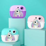 Q9 Printing Camera HD Polaroid Camera Cartoon Unicorn Children Thermal Printing Digital Camera