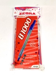 ZEBRA STICK PEN B-1000 BLUE / 12 PCS