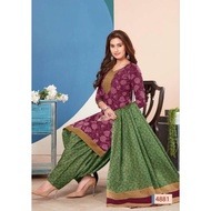 Readymade Patiyala  Suits (3Pcs)Cotton (Punjabi Suits)