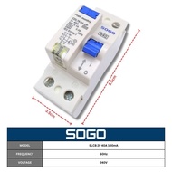 Top Quality SOGO Residual Current Circuit Breaker RCCB 40A/63A ELCB MCB 2Pole/4Pole 100mA/300mA RCCB
