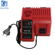 Gazechimp Lithium Li-ion Battery Charger Replacement For Milwaukee M18 M12 EU Plug