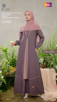 Nibras Gamis NB B120 / Baju Muslim / Dress Muslimah By Nibra's Official