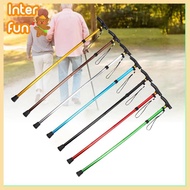 [InterfunS] Walking Cane Elder Cane Adjustable Folding Canes Collapsible Senior Stis Elder Crutches 