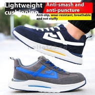 Ready Stock Ultra-Light Safety Shoes Work Shoes Safety Boots Anti-Slip Protective Shoes Steel Toe Sa