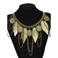 long necklace necklace for men necklace for women Fashion Leaf Costume Dunhuang Flying Ethnic Style 