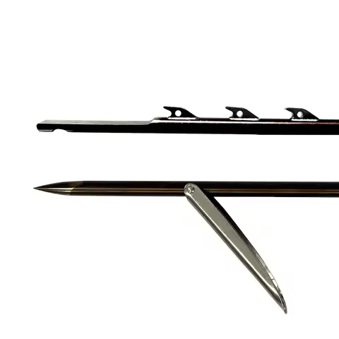 9.5mm Euro Shark Finned Speargun with Omer Shaft Rest Tab 100cm to 200cm Harpoon 17-4 Stainless Stee