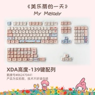 Melody Night Devil Keycap ปุ่มคีย์บอร์ดแบบกลไก 5 ด้าน อบแห้งด้วยความร้อน ป้องกันการสึกหรอ ปุ่มคีย์บอ