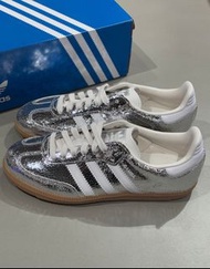 🎉全新有盒adidas originals Samba OG 低幫板鞋 女款 銀色