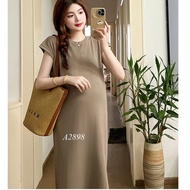 Pretty Slim Mongtoghi Wool Maternity Dress A2898