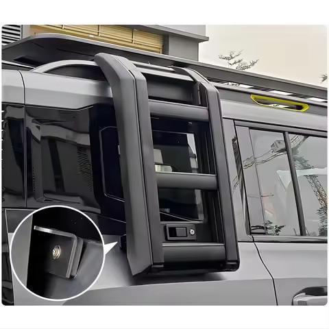Chery Jetour Traveller T2 Roof Side Ladder Aluminum Alloy Rear Window Folding Ladder Frame Exterior 