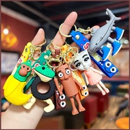 PS3 Italian Brainrot Keychain Tralalelo Tralala Pendant Boneca Ambalabu Accessories Anime Periphery