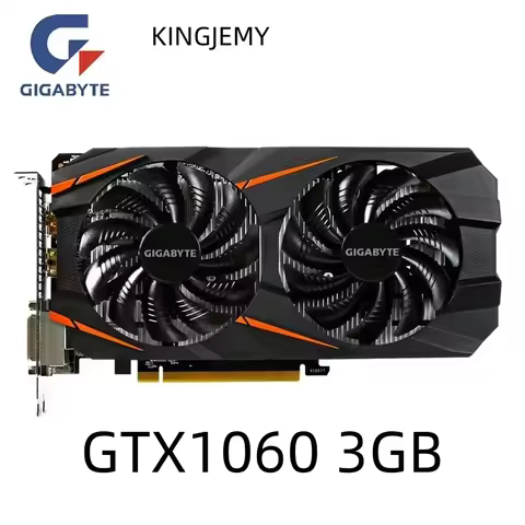 Used GIGABYTE Video Card Original GTX 1060 3GB Graphics Cards Map For nVIDIA Geforce GTX1063 GDDR5 1
