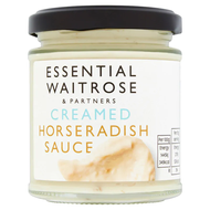 Waitrose Essential Creamed Horseradish Sauce 180g. เวทโทรส เอสเซนเชี่ยล ครีม ฮอร์สราดิช ซอส