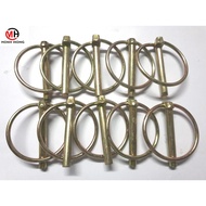 6mm gold-plated latch (lock latch, pin), used for tractor swords [10 latches/bag] (OEM product)