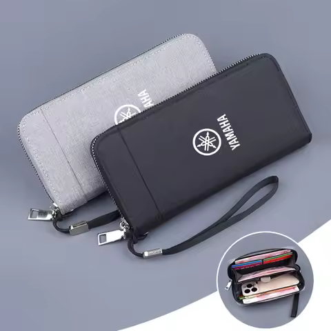 Canvas Car Driving Document bag ID Passport Card Wallet Card Pouch For Yamaha Tmax MT07 FZ07 MT09 MT