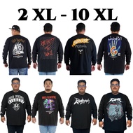 KATUN BIGSIZE MEN'S CLOTHING T-SHIRT BIG SIZE LONGSLEEVE PREMIUM COMBED COTTON 24S HIGHEST SIZES 7XL