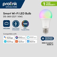 Prolink WiFi Smart LED Bulb - E27/E14/GU10 | Colour Adjustable Smart Timer/Voice Control DS-3601