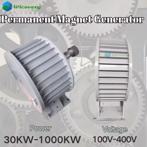 Home use 200KW 500KW 300KW 100KW 220V 380V 400V Gearless Permanent Magnet Generator AC Alternator Hi