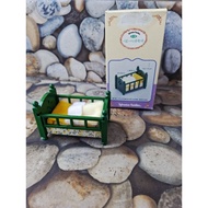 Sylvanian Families vintage (preloved) - green furniture baby bed Sylvanian Families rare