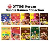 [Ottogi] Korean Bundle Ramen Instant Noodles Jin Ramen Mild Spicy JinJjambbong Cream JinJjambbong Oyster JinJjambbong Sesame Kimchi Budaejjigae Beef Seaweed Soup Jjajang