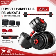 Alat Futnes Gym Set/Dumbbell Barbell Multi Function Dumbbell/Alat Olah