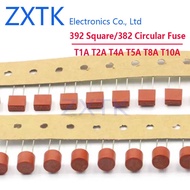 10PCS 392 square/382 circular fuse T1A T2A T3.15A T4A T5A T6.3A 250V Cylindrical Round Fuse LCD Fuse