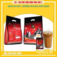 Cà phê G7 - cà phê sữa hòa tan 3in1 Bịch 50 gói x16gr Đặc sản coffee Trung Nguyên Legend cafe Việt N