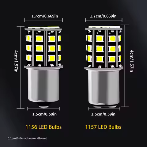 1157 BAY15d P21/5W 12V 6000K 2 Pcs 2835 LED Chips 1156 S25 G18 For Motor Home Truck Trailer Van Car 
