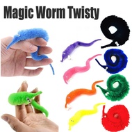 Finger Toy Magic Twisty Fuzzy Worm Wiggle Moving Sea Horse Kids Close-up Street Comedy Magic Tricks Toys Pet Toy