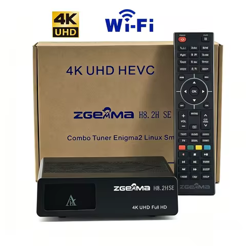 2026 Latest ZGEMMA H8.2H SE built in wifi Linux Enigma2 Receptor DVB-S2X+DVB-T2/C Satellite Cable an