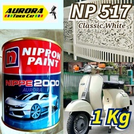 Cat Nippe 2000 Classic White NP517 Putih Tulang 1Kg Nippon Paint Clasic Klasik Nipe Nipon 1Kilo 1Liter