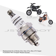 Spark plug for 2stroke 49 52 71cc chain saw, brush cutter and scooter spark plugs