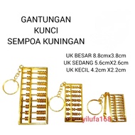 GANTUNGAN Feng Shui Lucky Brass keychain