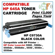 Black Compatible 645A C9730A C 9730A 9730A 9730 Toner Cartridge for Color LaserJet 5500 5500n 5550 5