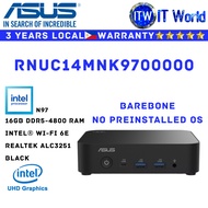 Itw | ASUS Mini PC All in one Desktop PC NUC 14 Barebone Intel N97 16GB RAM (RNUC14MNK9700000)