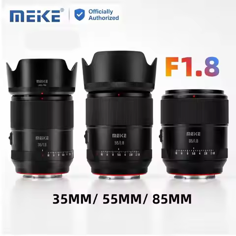 MEIKE AF F1.8 Full Frame Prime Lens 35mm 55mm 85mm Auto Focus Portrait Lens for Sony E Nikon Z Canon
