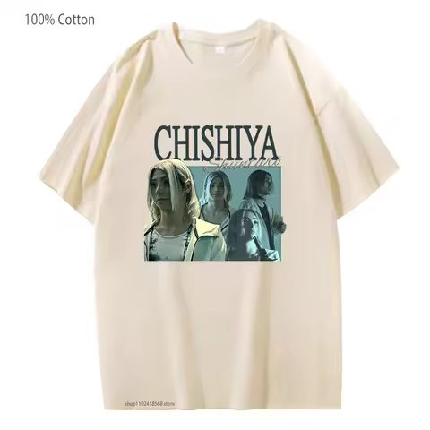 Anime Alice In Borderland T-Shirts Chishiya Printed Tshirts Men Fashion Tops 100% Cotton Women Cloth