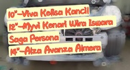 POKKA Radiator Condensor Extra Fan Car 14/12/10/8inch 12V 80W kipas tambahan myvi viva kenari saga i