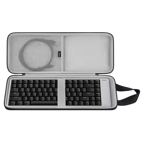 Geekria Slim Keyboard Carrying Case, Compatible with LOFREE Flow2 84 Keys / Flow2 68 Keys, EVA Hard 