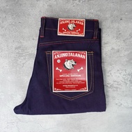 DENIM PRESIDENT - Selvedge Denim Selvedge accent 15.5 oz RED WEFT