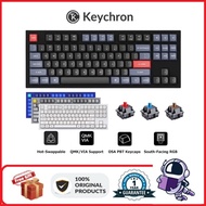 Keychron Q3 QMK / VIA Keyboard Mekanikal Kabel Bahan Aluminum Dengan