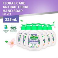 Green Cross Floral Care Antibacterial Hand Soap 225ml Pump x6