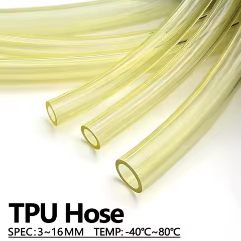 TPU Oil Proof Fuel Gas Tube Anti-Aging ID 3 4 5 6 8 10 12 16mm 50cm1/2/3M For Motorcycle Carburetor 