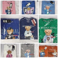 เสื้อหมีโปโลลายใหม่ เสื้อยืดหมีแท้ เสื้อยืดแบรนด์POLO  beverly hill polo bear เสื้อโปโลของแท้ เสื้อยืดผู้ชายผู้หญิง เสื้อยืดคอกลมสีพื้น