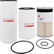 LF14000NN FF5776 FS19727 Oil Change Kit Compatible with Cummins Fleetguard